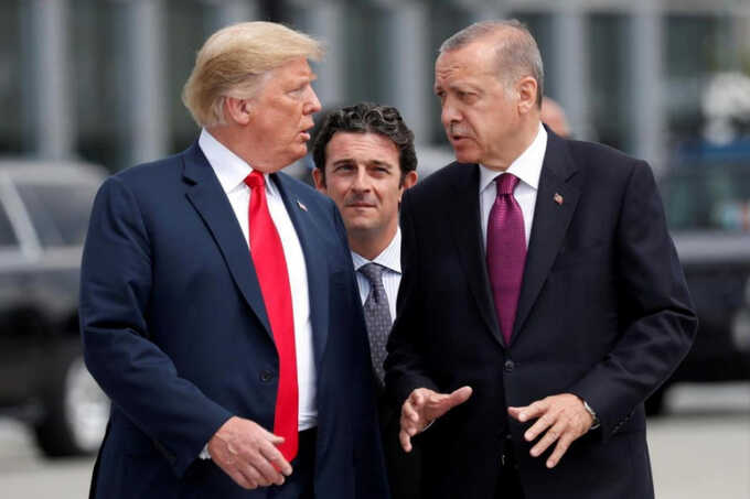 Трамп заявил о своем намерении совместно с Эрдоганом стремиться к достижению мира в Украине