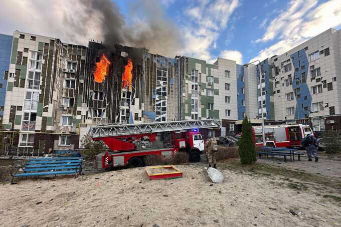 В Белгороде беспилотники атаковали жилую зону и нанесли повреждения